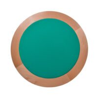 Mesa de carteado redonda com gavetas