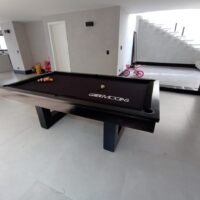 Mesa de bilhar e jantar New York – caçapa embutida – Preto brilho