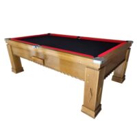 Mesa de bilhar de gaveta - Modelo Maracanã - Cor natural