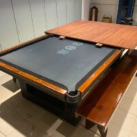 Mesa de bilhar e jantar New York – Caçapa de rede – Laqueação personalizada