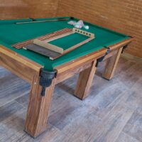 Mesa de sinuca – Modelo lisa 6 pés – Cor imbuia