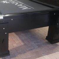 Mesa de bilhar de gaveta - Modelo Maracanã - Cor preta