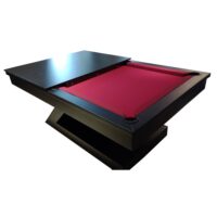 Mesa de bilhar e jantar – Modelo Zeus – Preto acetinado