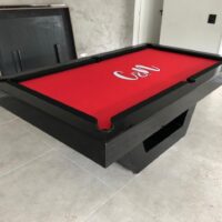 Mesa de bilhar e jantar - Modelo Veneza - Cor preta