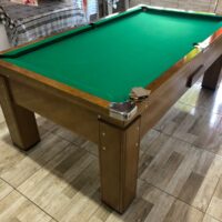 Mesa de bilhar de gaveta - Modelo lisa - Cor imbuia