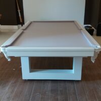 Mesa de bilhar e jantar New York – Caçapa de rede– branco brilho