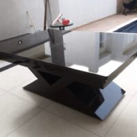Mesa de bilhar e Jantar – Modelo Diamante – Preto brilhante