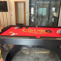 Mesa de Bilhar e jantar - Modelo Aspen - Preto acetinado