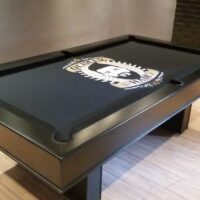 Mesa de bilhar e jantar New York – caçapa embutida – Preto acetinado