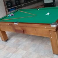 Mesa de bilhar de gaveta - Modelo lisa - Cor natural