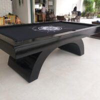 Mesa de Bilhar e jantar - Modelo Aspen - Preto brilho