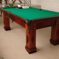 Mesa de sinuca - Modelo Maracanã 4 pés - Cor imbuia