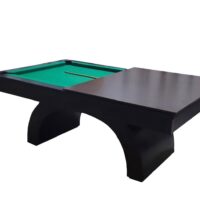 Mesa de Bilhar e jantar - Modelo Aspen - Preto fosco