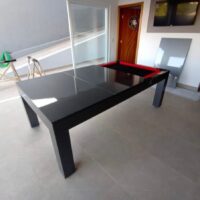Mesa de bilhar e jantar – Modelo Premium – Laqueação personalizada