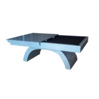 Mesa de bilhar e jantar - Modelo Aspen - Branco acetinado