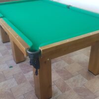 Mesa de sinuca – Modelo lisa 6 pés – Cor imbuia