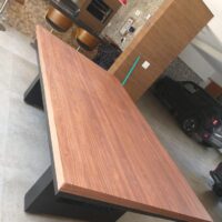 Mesa de bilhar e jantar New York – caçapa embutida – Laqueação personalizada