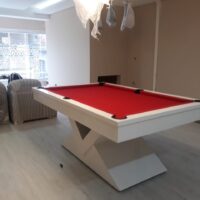 Mesa de bilhar e Jantar - Modelo Diamante - Acetinado