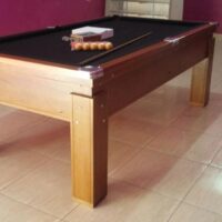 Mesa de bilhar de gaveta - Modelo lisa - Cor natural