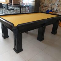 Mesa de sinuca – Modelo Maracanã 6 pés – Cor preta