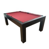 Mesa de bilhar e jantar – Modelo Premium – Cor preto acetinado