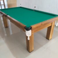 Mesa de Sinuca - Modelo residencial 4 pés - Cor natural