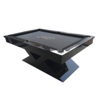 Mesa de bilhar e Jantar – Modelo Diamante – Preto brilhante