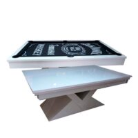 Mesa de bilhar e Jantar - Modelo Diamante - Acetinado