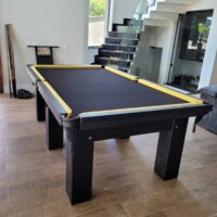 Mesa de sinuca – Modelo lisa 6 pés – Cor preta