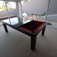 Mesa de bilhar e jantar – Modelo Premium – Laqueação personalizada