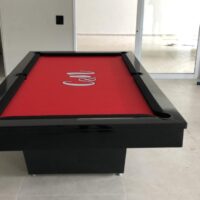 Mesa de bilhar e jantar - Modelo Veneza - Cor preta