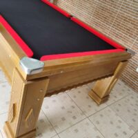 Mesa de bilhar de gaveta - Modelo Maracanã - Cor natural