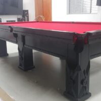 Mesa de sinuca - Modelo oficial Metista - Laqueação personalizada