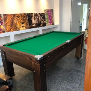 Alternative view of Mesa de bilhar de gaveta - Madeira maciça