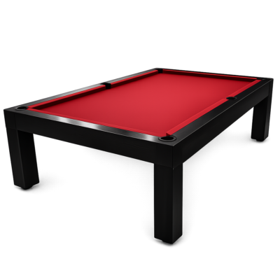 Mesa de sinuca premium preta em terraço de apartamento com acabamento moderno e estrutura reforçada Título